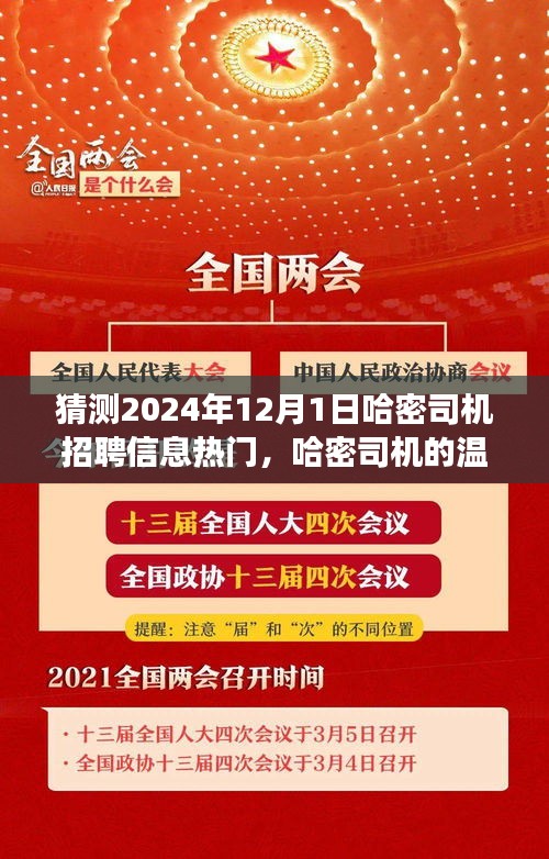 预见未来求职奇遇，哈密司机温暖招募，2024年哈密司机招聘热潮展望