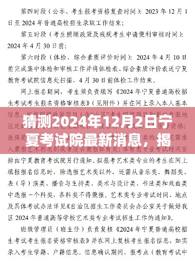 揭秘与预测，宁夏考试院最新动态与未来展望（2024年12月）