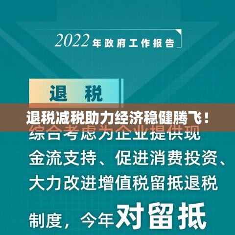 退税减税助力经济稳健腾飞！