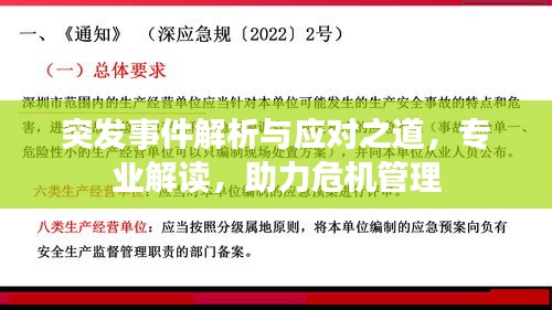 突发事件解析与应对之道，专业解读，助力危机管理