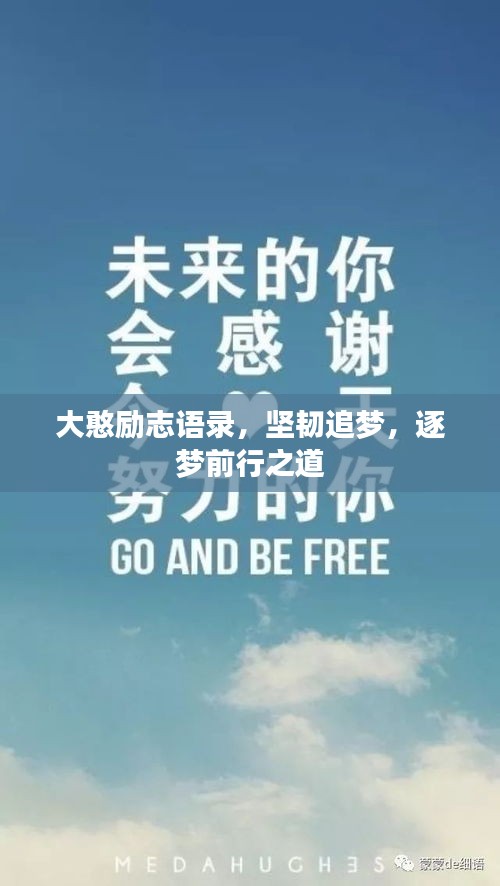 大憨励志语录，坚韧追梦，逐梦前行之道