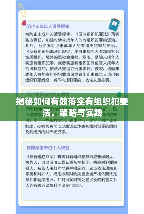 揭秘如何有效落实有组织犯罪法，策略与实践