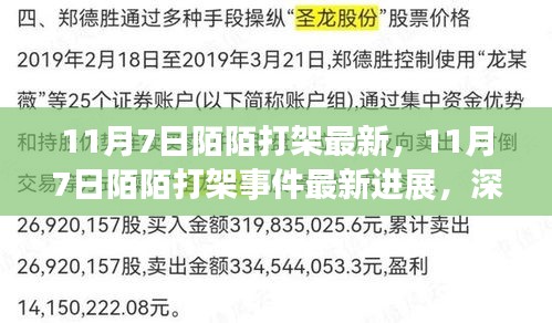 深度解析，11月7日陌陌打架事件最新进展与背后真相揭秘