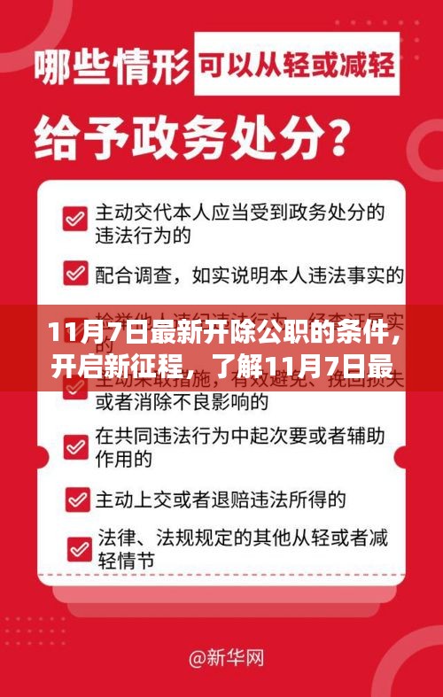 11月7日最新公职开除条件解析，开启新征程，拥抱自信与成就