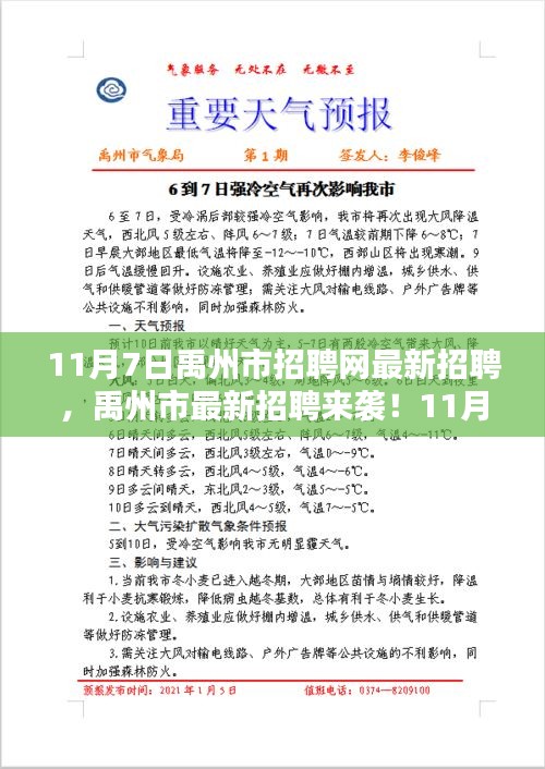 禹州市招聘网精选职位大放送，最新招聘来袭，不容错过！