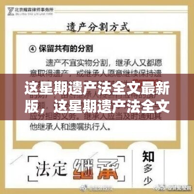 最新遗产法全文深度评测与介绍