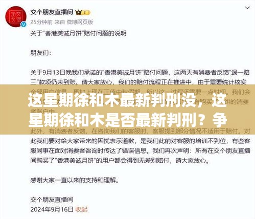 徐和木最新判刑情况，法律审视与个人立场探讨