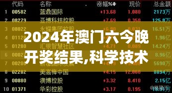 2024年澳门六今晚开奖结果,科学技术史_仙帝 MRK22.74