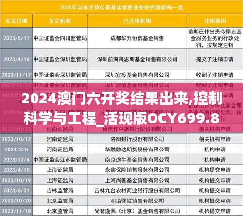 2024澳门六开奖结果出来,控制科学与工程_活现版OCY699.81