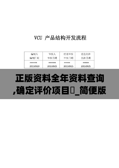 正版资料全年资料查询,确定评价项目‌_简便版VCU173.41