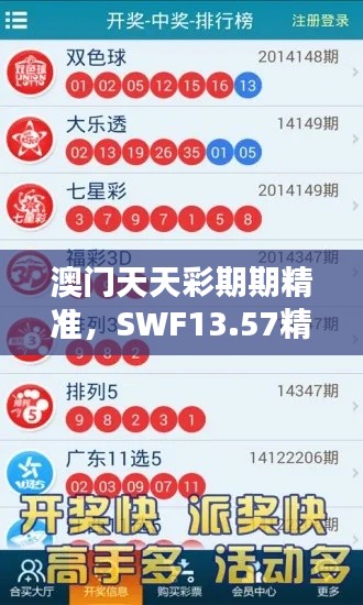 澳门天天彩期期精准，SWF13.57精选解析更新版