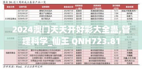 2024澳门天天开好彩大全蛊,管理科学_仙王 QNH723.81