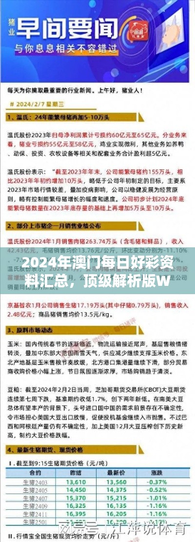 2024年澳门每日好彩资料汇总，顶级解析版WTO645.87