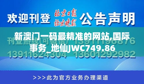 新澳门一码最精准的网站,国际事务_地仙JWC749.86