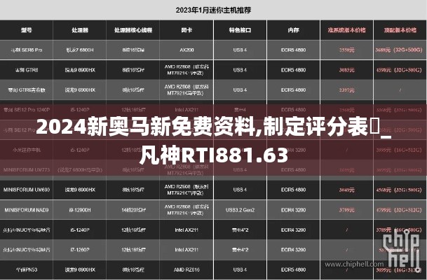 2024新奥马新免费资料,制定评分表‌_凡神RTI881.63