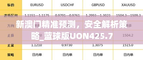 新澳门精准预测，安全解析策略_蓝球版UON425.7