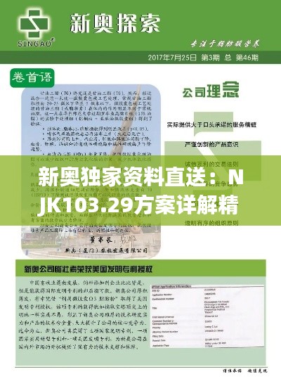 新奥独家资料直送：NJK103.29方案详解精选版