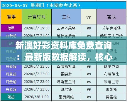 新澳好彩资料库免费查询：最新版数据解读，核心版RPK962.83详解