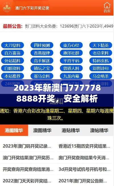 2023年新澳门7777788888开奖，安全解析与敏捷版CLP930.27攻略