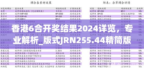 香港6合开奖结果2024详览，专业解析_版式JRN255.44精简版