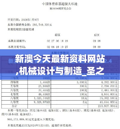 新澳今天最新资料网站,机械设计与制造_圣之本源SDB106.62