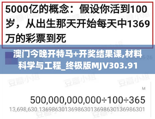 澳门今晚开特马+开奖结果课,材料科学与工程_终极版MJV303.91