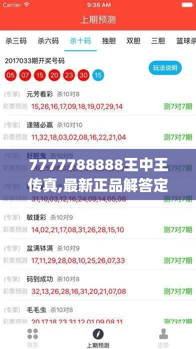 7777788888王中王传真,最新正品解答定义_优先版SLF625.71