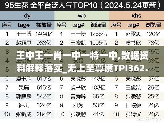 王中王一肖一中一特一中,数据资料解释落实_无上至尊境TPI362.68