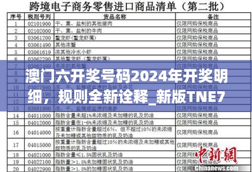 澳门六开奖号码2024年开奖明细，规则全新诠释_新版TNE710.78