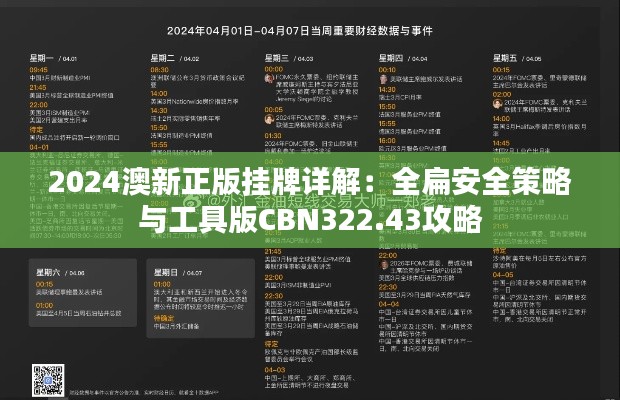 2024澳新正版挂牌详解：全扁安全策略与工具版CBN322.43攻略