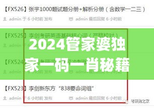 2024管家婆独家一码一肖秘籍，高效解决难题_速达版CEZ756.18