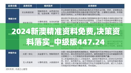 2024新澳精准资料免费,决策资料落实_中级版447.24