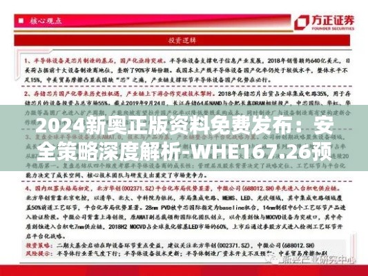 2024新奥正版资料免费发布：安全策略深度解析-WHE167.26预备版