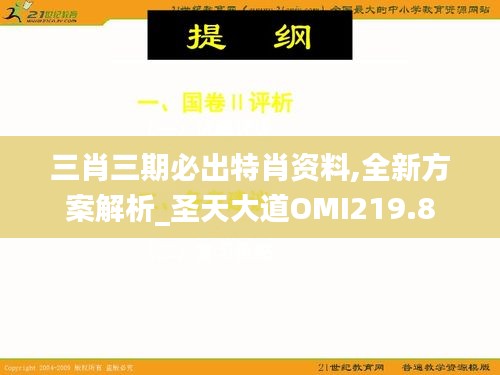 三肖三期必出特肖资料,全新方案解析_圣天大道OMI219.8