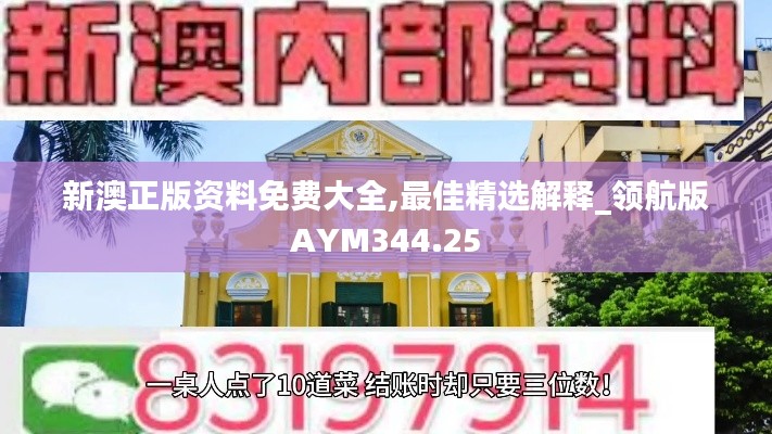 新澳正版资料免费大全,最佳精选解释_领航版AYM344.25