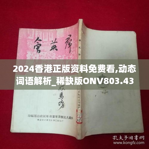 2024香港正版资料免费看,动态词语解析_稀缺版ONV803.43