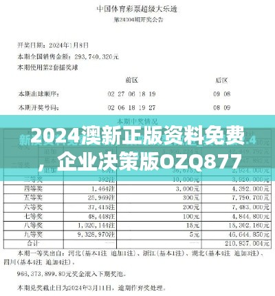 2024澳新正版资料免费，企业决策版OZQ877.47更新