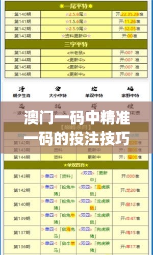 澳门一码中精准一码的投注技巧,安全解析方案_领航版HJG314.73