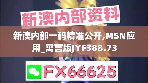 新澳内部一码精准公开,MSN应用_寓言版JYF388.73