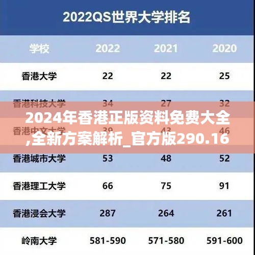 2024年香港正版资料免费大全,全新方案解析_官方版290.16