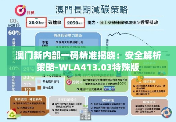 澳门新内部一码精准揭晓：安全解析策略-WLA413.03特殊版