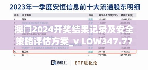 澳门2024开奖结果记录及安全策略评估方案_v LOW347.77驱动版