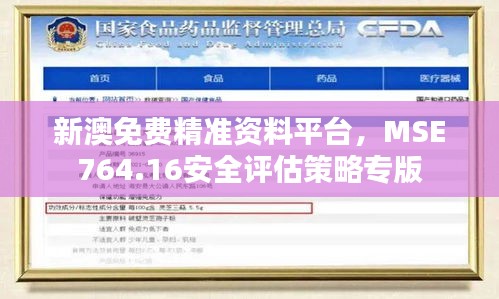 新澳免费精准资料平台，MSE764.16安全评估策略专版