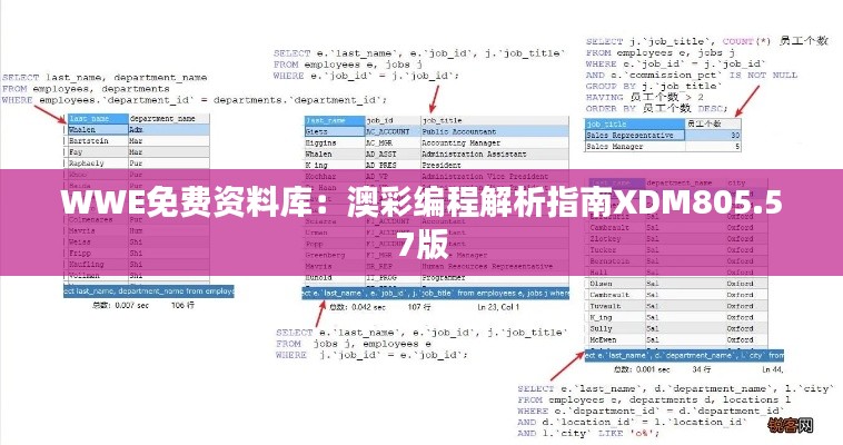 WWE免费资料库：澳彩编程解析指南XDM805.57版