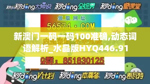 新澳门一码一码100准确,动态词语解析_水晶版HYQ446.91