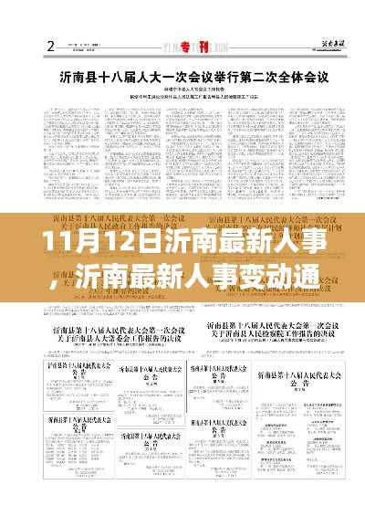 沂南最新人事变动通知及流程指南（11月12日更新）