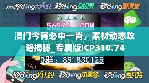 澳门今宵必中一肖，素材动态攻略揭秘_专属版ICP310.74