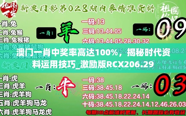 澳门一肖中奖率高达100%，揭秘时代资料运用技巧_激励版RCX206.29