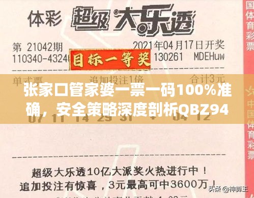 张家口管家婆一票一码100%准确，安全策略深度剖析QBZ947.23连续版