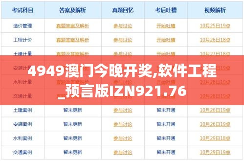 4949澳门今晚开奖,软件工程_预言版IZN921.76